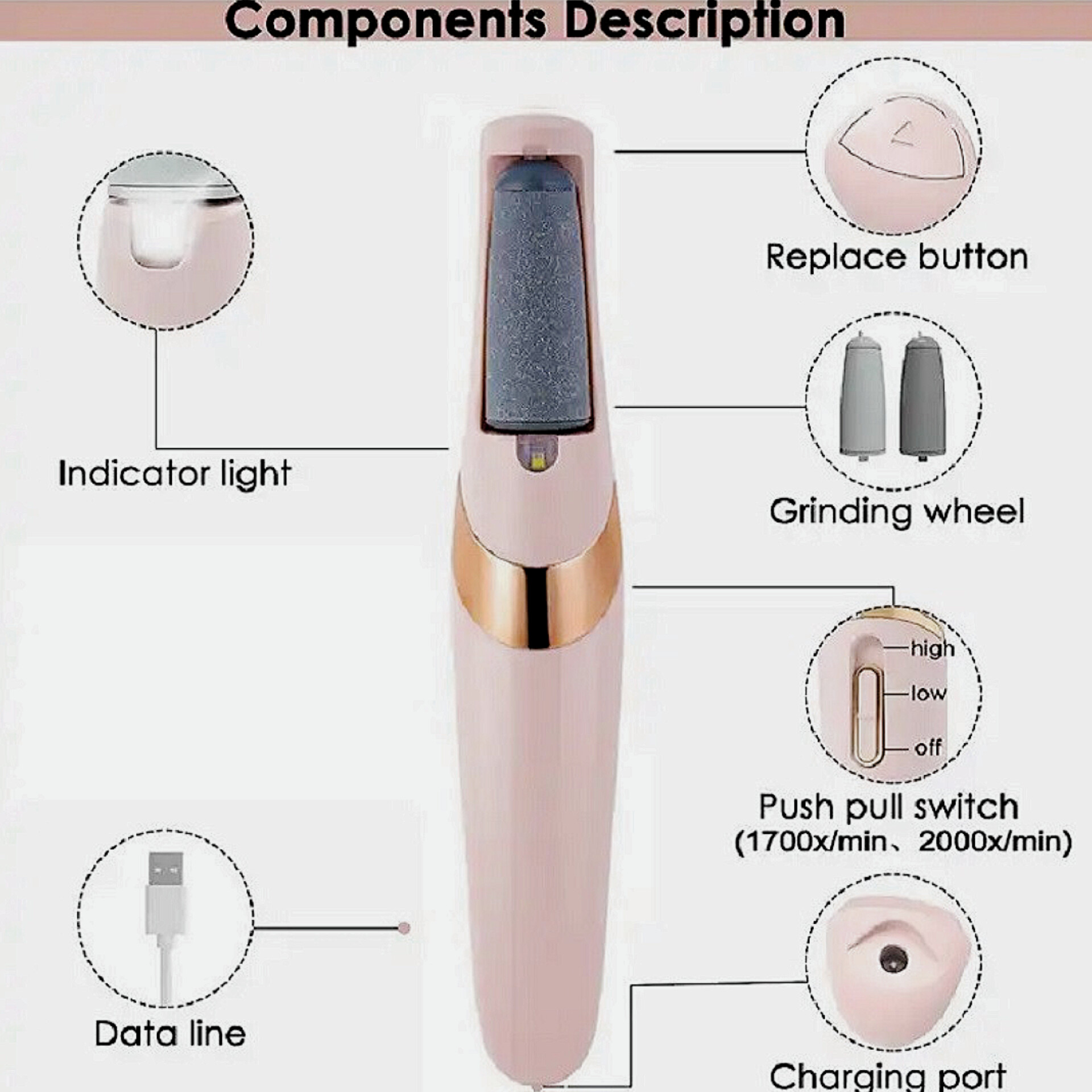سوهان شارژی کف پا